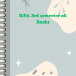 B.Ed. 3rd semester all Books